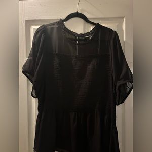 Black chiffon blouse